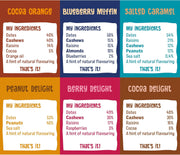 nakd. Variety pack - Raw fruit & nut bars - 100% natural ingredients - No added sugar - Vegan - Gluten free - 18 x 35g bars - 630g