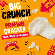 Native Snacks Sweet Chilli Flavour Prawn Crackers, 6 x 60g Bags - Light & Crunchy - Low Calorie & Low Fat Crisps - Vegan Multipack - Ideal for Dipping & Sharing - UK Made Snacks