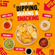 Native Snacks Sweet Chilli Flavour Prawn Crackers, 6 x 60g Bags - Light & Crunchy - Low Calorie & Low Fat Crisps - Vegan Multipack - Ideal for Dipping & Sharing - UK Made Snacks